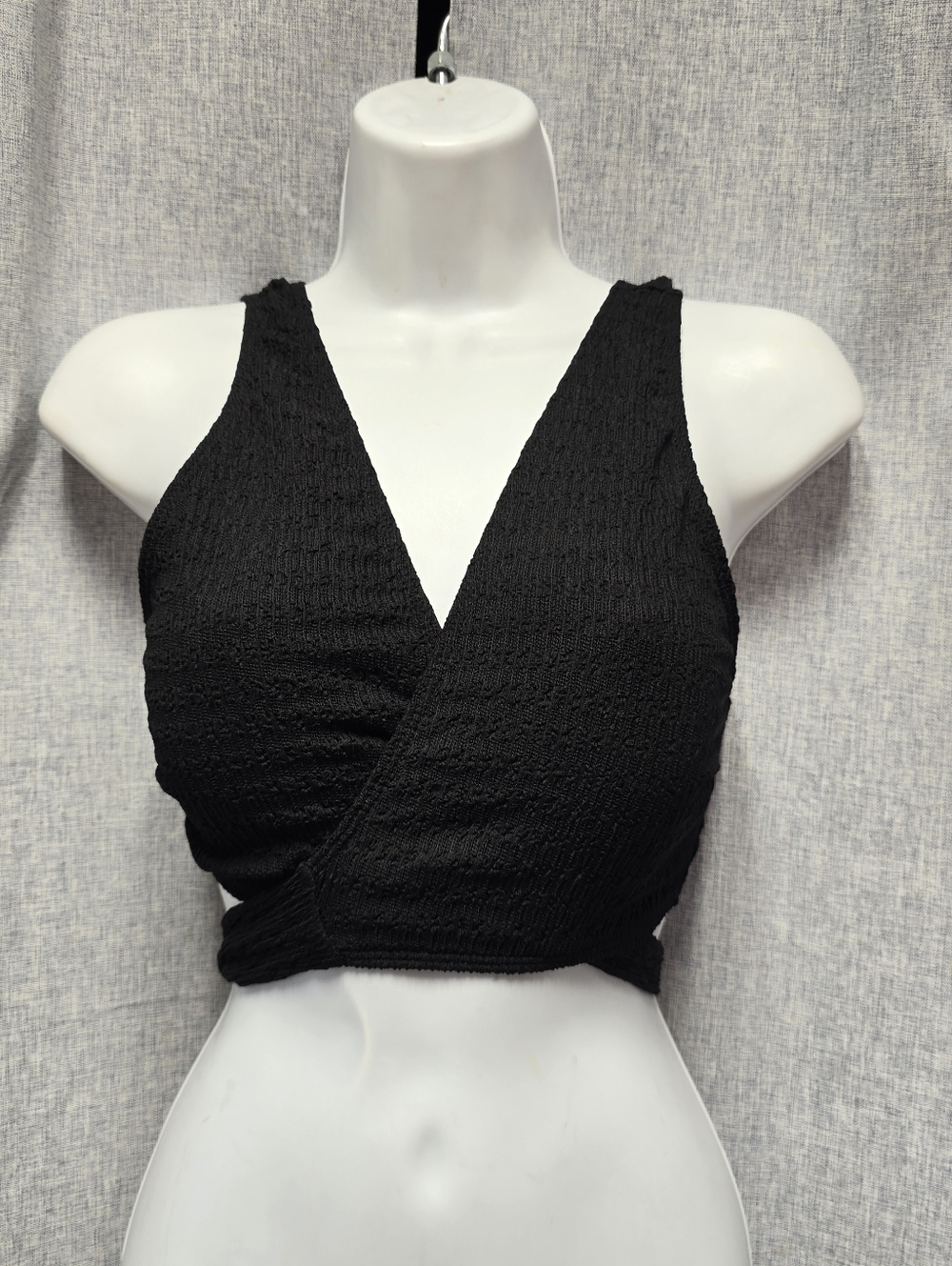 Women's Black Wrap Around Swim Bikini Top Size XLarge